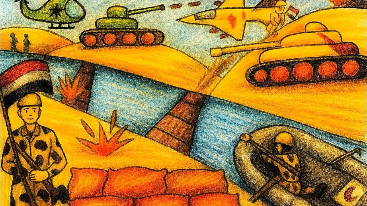 رسم حرب اكتوبر5 رسم حرب اكتوبر5